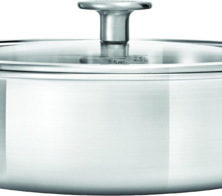 Immagine prodotto KitchenAid 3PLY Cvd Skillet 24cm / 3.10L Non rivestito (Pirofila + casseruola, Acciaio inossidabile)