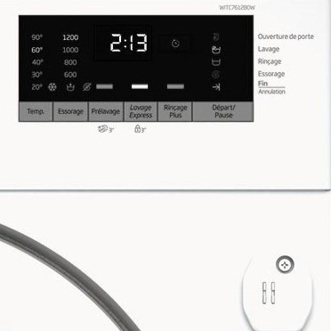 Actual product image Beko WITC7612B0W Washing machine Built-in Front loader (7 kg, Left)