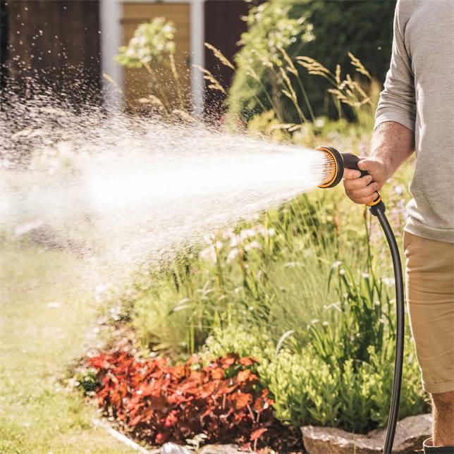 Actual product image Fiskars Garden hose nozzle with 5 functions