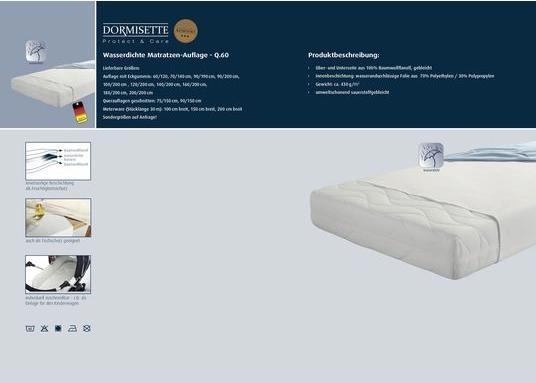 Produktbild Dormisette Matratzenauflage Komfort (120 x 200 cm)