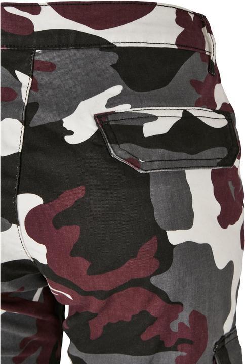 Actual product image Urban Classics Ladies High Waist Camo Cargo Pants (28)