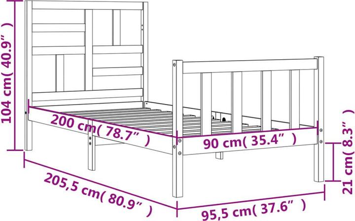 Image du produit VidaXL Zack (90 x 200 cm)