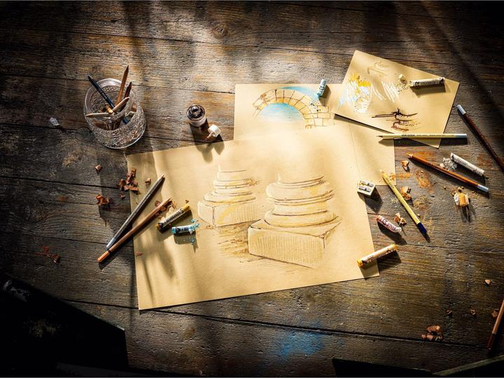 Actual product image Rembrandt Toned A3 Colouring Pad, 50 sheets, Brown (A3, Plain)