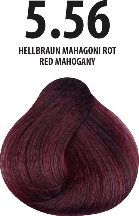 Actual product image FemMas 5.56) Hair Color Light Brown Mahogany Red 100ml (Light brown mahogany red 100ml)