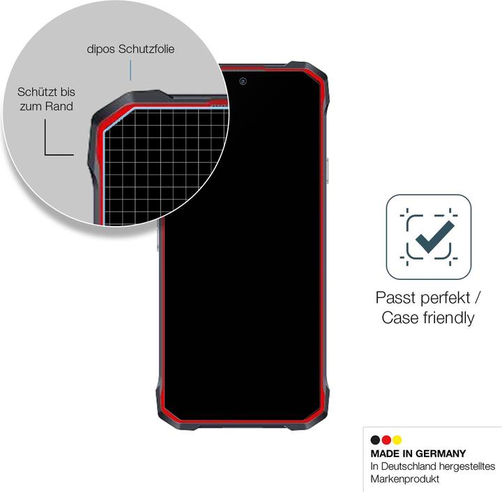 Actual product image Dipos Anti-Shock Screen Protector Matte (1 Piece, Hotwav Cyber 7)