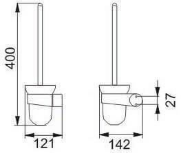 Produktbild Keuco Amaro Toilettenbürste mit Griff