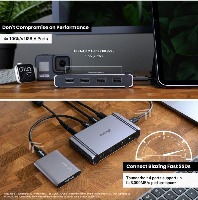 Produktbild CalDigit Thunderbolt 4 Element (Thunderbolt, 8 Ports)