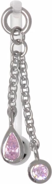 Actual product image Bijouteria Genital piercings (Bioplastic, Surgical steel 316L, Zirconia)
