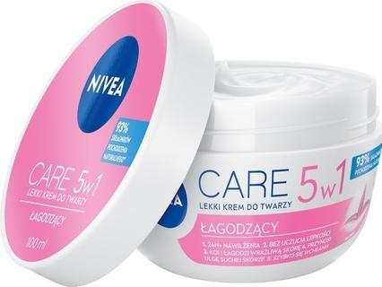 Produktbild NIVEA Care 3In1 Soothing Light Face Cream 100Ml (100 ml, 24h Creme)
