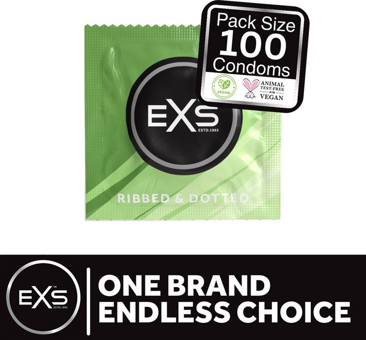 Actual product image EXS Ribbed & Dotted (100 pcs.)