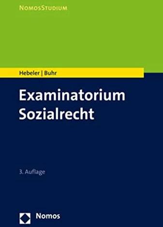 Image du produit Examinatorium Sozialrecht (Allemand, Timo Hebeler, Laura Buhr, 2022)