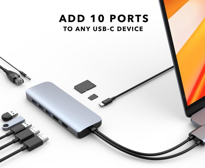 Produktbild Hyperdrive Viper 10 in 2 (USB-C, 10 Ports)