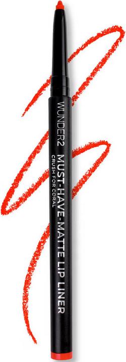 Wunder2 Must-Have-Matte Lip Liner Crush for Coral 0.35
