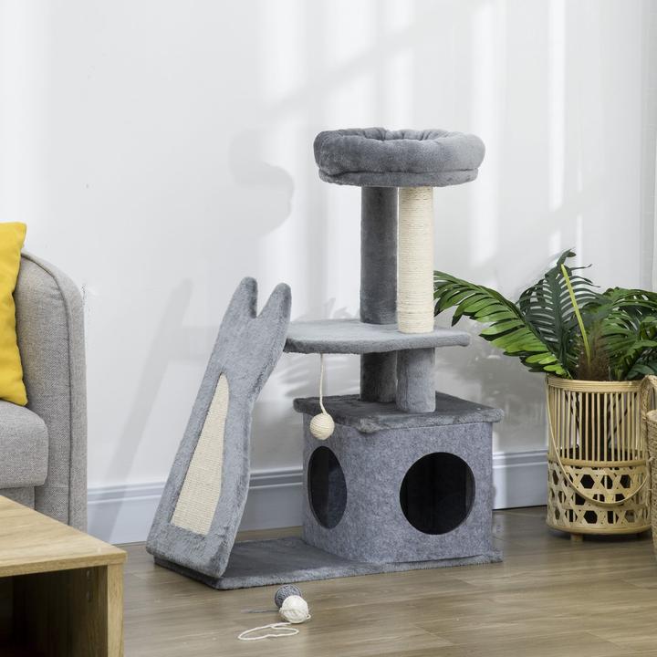 Actual product image Jamb Scratching post (83 cm, Cream, Grey)