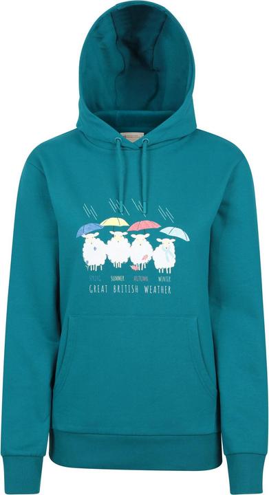 Immagine prodotto Mountain Warehouse Great British Weather Felpa con Cappuccio Regolare Donna (32 D)