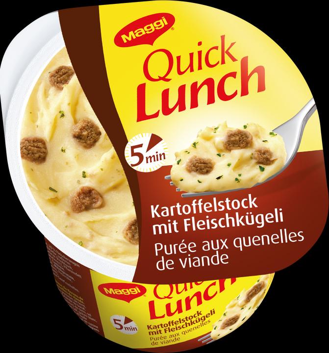 Produktbild Maggi Quick Lunch Kartoffelstock mit Fleischkügeli (46 g)