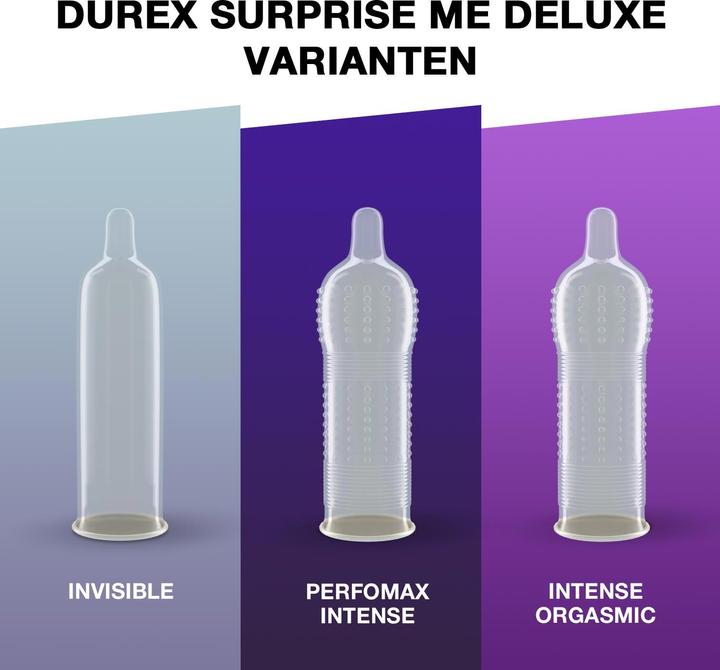 Actual product image Durex Suprise Me Deluxe Black Box (3 pcs.)