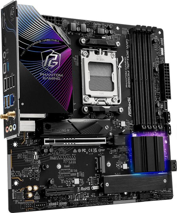 Actual product image AsRock B850M Riptide WiFi (AM5, AMD B850, mATX)