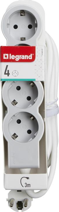 Produktbild Legrand Flache Steckdosenleiste, 4-fach Steckdose (4 x, CEE 7/7, 3 m)