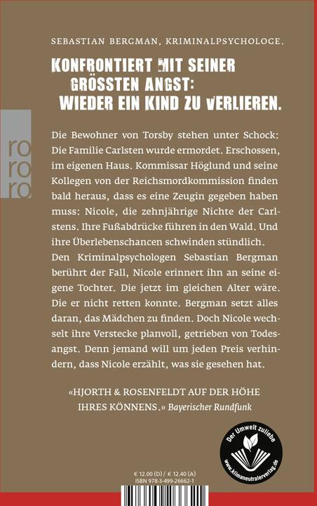 Immagine prodotto Das Mädchen, das verstummte (Tedesco, Michael Hjorth, Hans Rosenfeldt, Ursel Allenstein, 2015)
