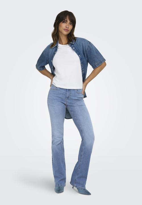 Immagine prodotto Only ONLBLUSH Jeans svasati a vita media Jeans dalla vestibilità svasata (32)