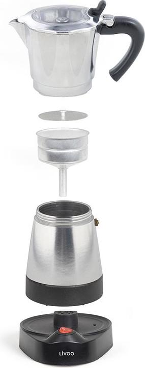 Actual product image Livoo Electric moka coffee maker (6 T.)