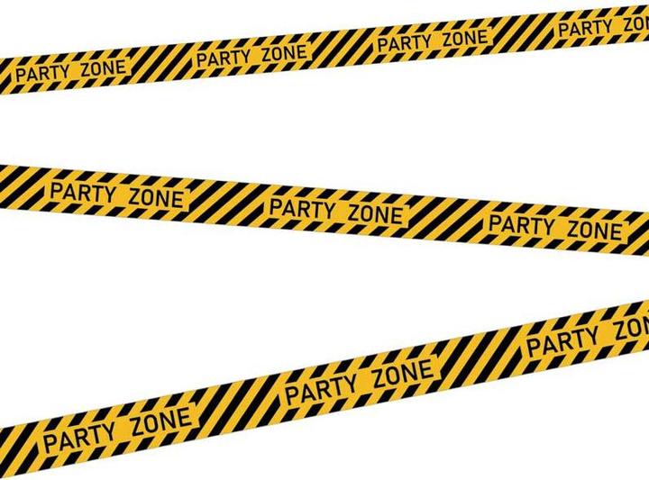 Produktbild Amscan Absperrband Baustelle Partyzone 7cmx5m