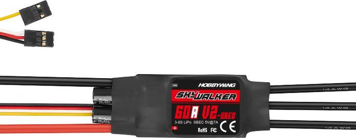 Image du produit Hobbywing Skywalker V2 60A 3-6s, 7A BEC