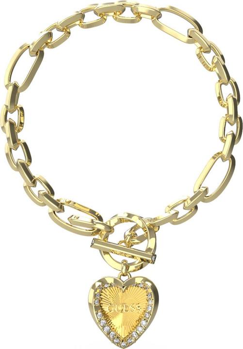 Produktbild Guess HEART & T-BAR CHAIN BRACELET Armband (18.50 cm, Edelstahl)