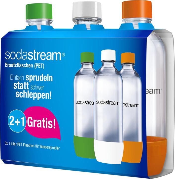 Produktbild SodaStream PET-Flaschen 2+1 Pack 1L