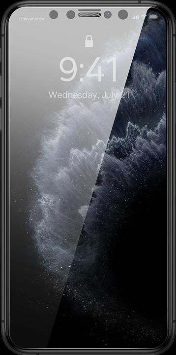 Image du produit Baseus 0.3mm Full-Coverage Privacy Protection Crystal Tempered Glass Screen Protector with Dust Filter for (1 pièce(s), Apple iPhone XS Max)