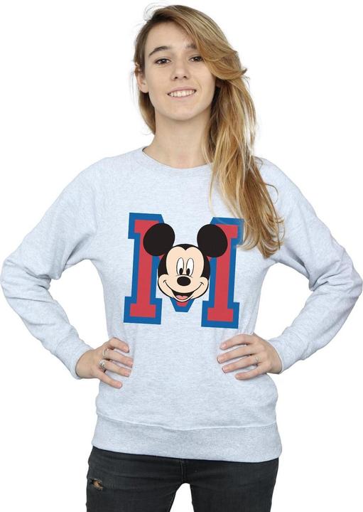 Actual product image Disney Womens/Ladies M Mickey Mouse Face Sweatshirt (M)