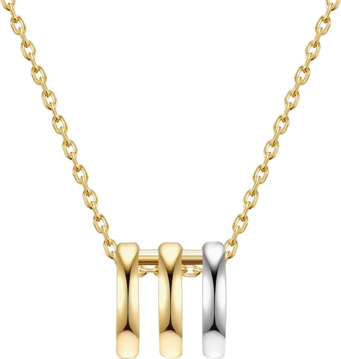 Immagine prodotto Glanzstücke München Catena bicolore in argento 925 - 26909 (Argento, 40 - 45 cm)