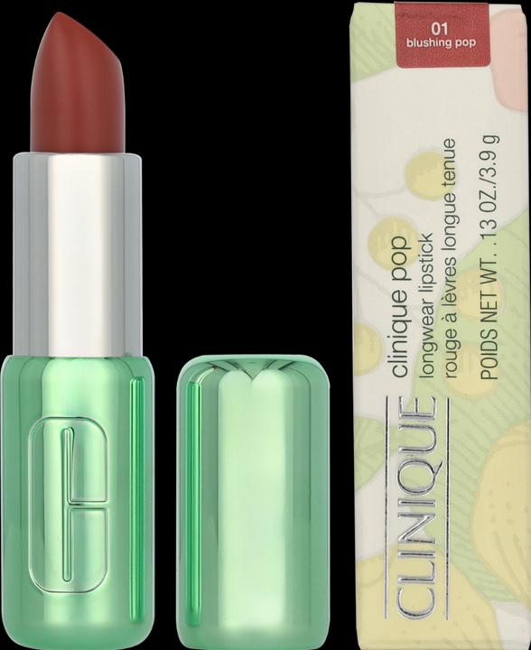 Actual product image Clinique Pop Longwear Lipstick Matte Blushing Pop (Blushing Pop)