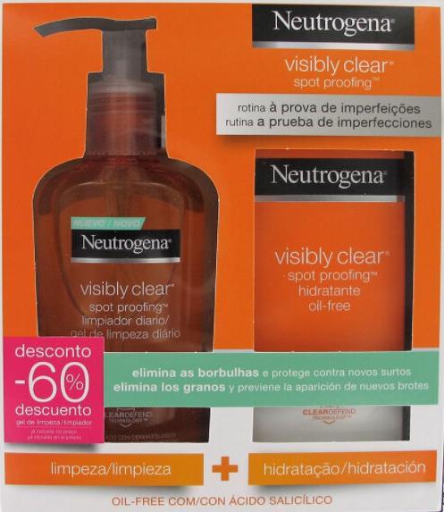 Produktbild Neutrogena Visibly Clear Anti-Pickel Ölfreies Waschgel 200ml Set 2 Artikel (Gel, 200 ml)