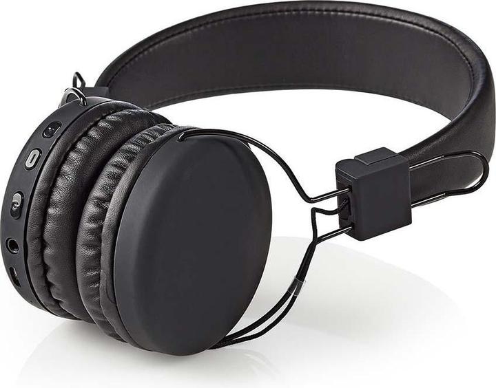 Image du produit Nedis Bluetooth supra-auriculaire pliable Microphone intégré Noir, HPBT1100BK, one-Size (15 h, Sans fil)