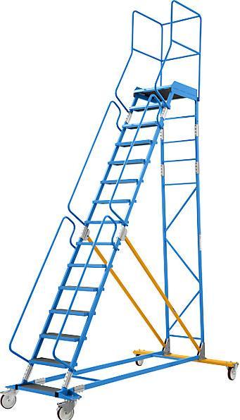 Immagine prodotto eurokraft pro Scala a piattaforma mobile PREMIUM (Scala a pioli, 235 cm)