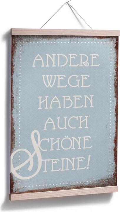 Produktbild Trenddeko Andere Wege haben auch schöne Steine (60 x 90 cm)