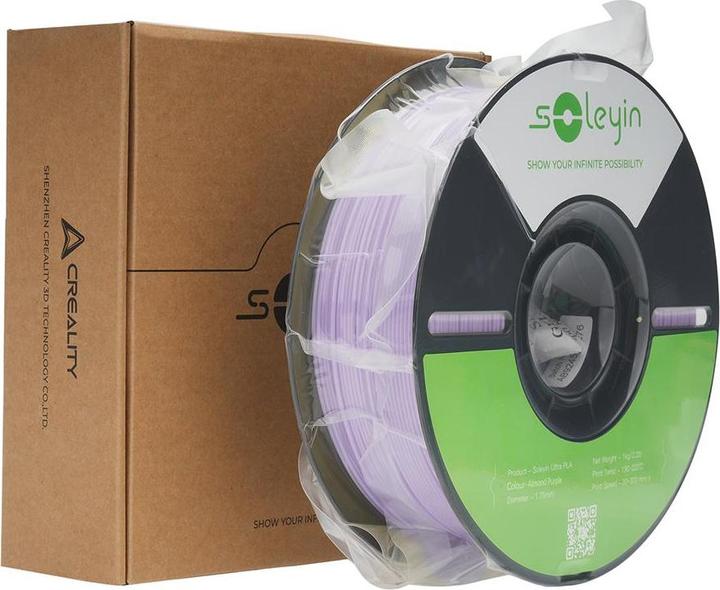 Produktbild Creality Filament Soleyin Ultra-PLA Violett 1.75 mm 1.29 kg (PLA, 1.75 mm, 1290 g, Violett)