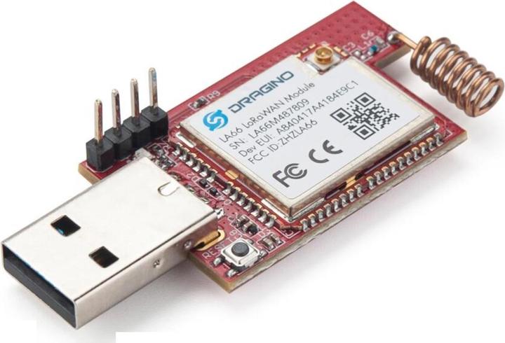 Actual product image Dragino LA66 LoRaWAN USB Adapter 868MHz