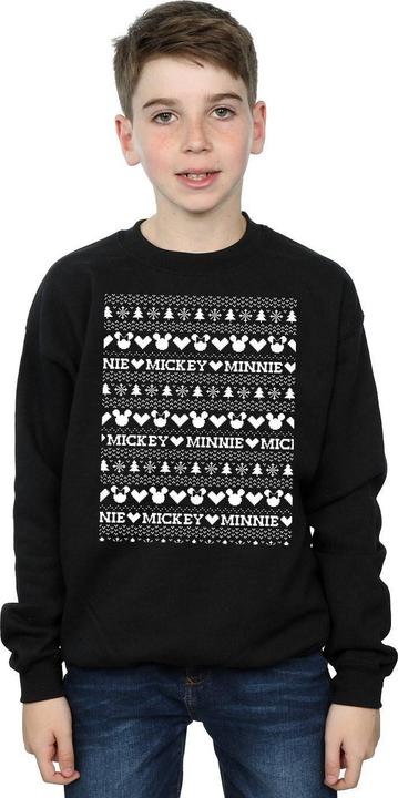 Immagine prodotto Disney Mickey And Minnie Christmas Fair Isle Felpa Ragazzi (152, 158)