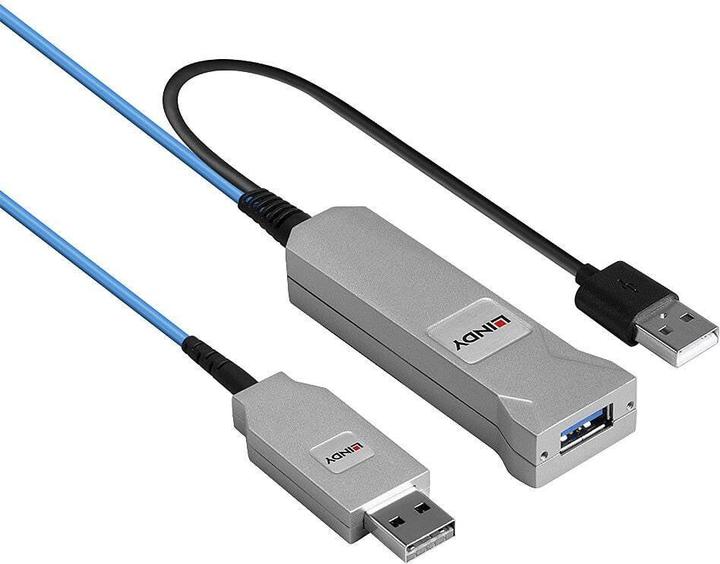 Actual product image Lindy Fibre Optic USB 3.0 Cable (100 m, USB 3.2 Gen 1)