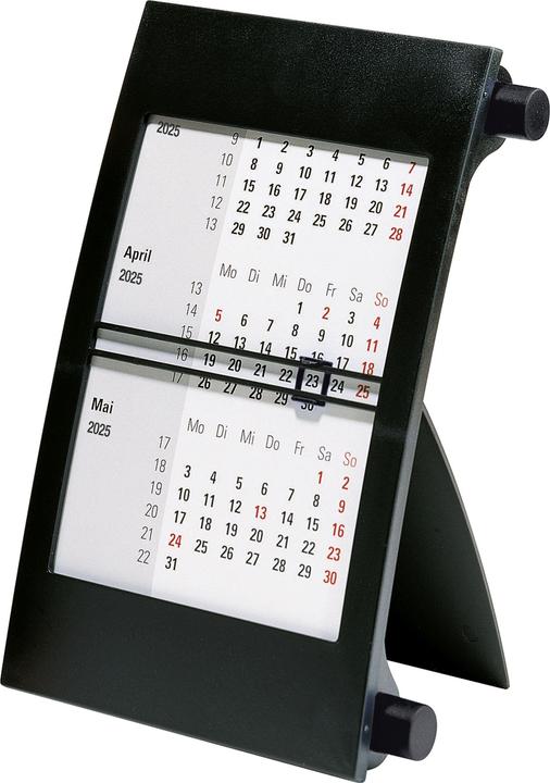 Produktbild Rido 3-Monats-Kalender Tisch 2025 schwarz (Deutsch)