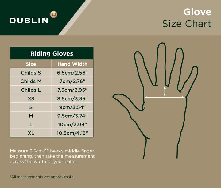 Image du produit Dublin Gants d'équitation en néoprène avec fermeture velcro (S)