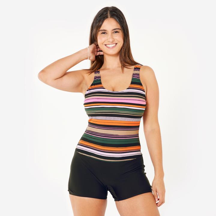 Image du produit Nabaiji Maillot de bain 1 pièce shorty natation Femme - Dova bora rose (40, 42)