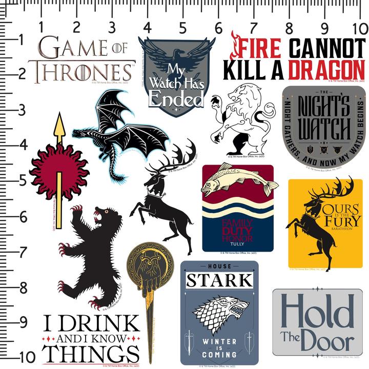 Produktbild Game of Thrones Sortierte Designs Aufkleber Deluxe 100erPack Vinyl