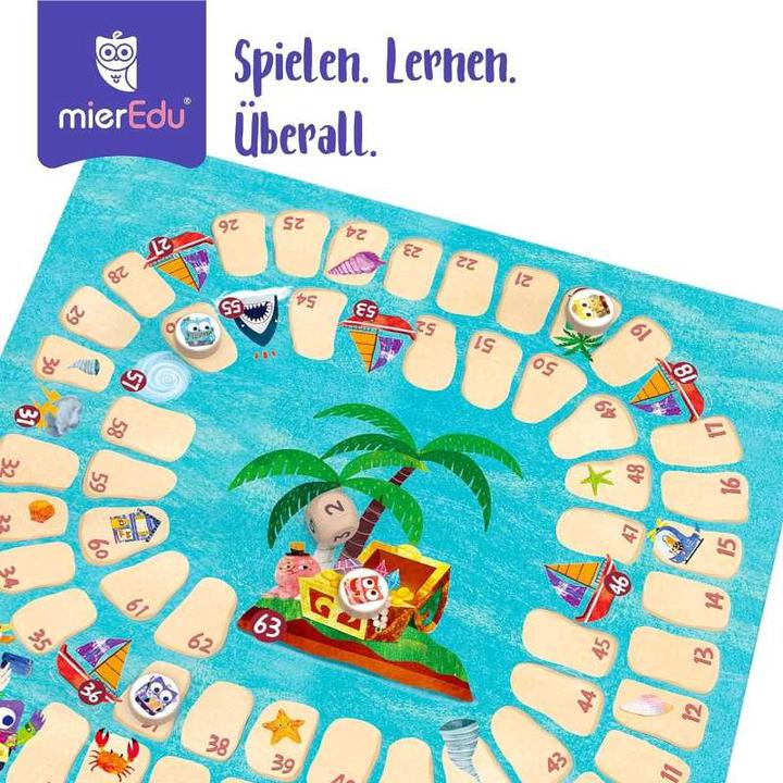 Image du produit mierEdu Jeu de voyage - Jeu de l'oie (Allemand, Italien, Français, Anglais)