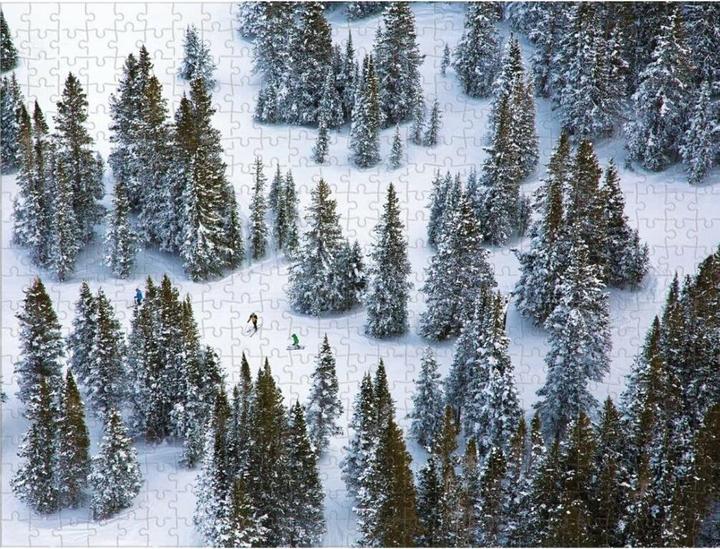 Actual product image Abrams & Chronicle Gray Malin The Snow - 2-sided jigsaw puzzle (500 pieces)