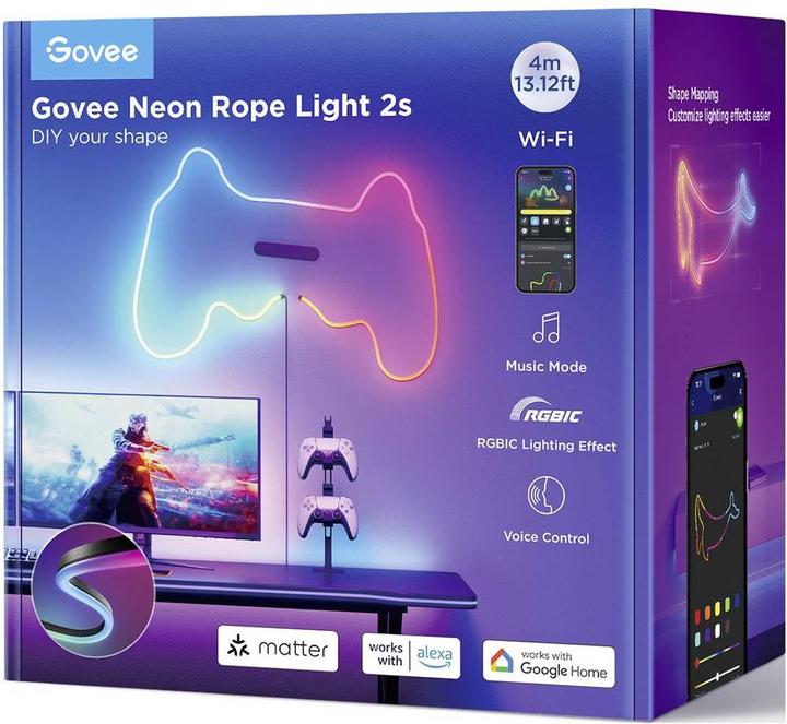 Produktbild Govee LED Stripe Neon (Mehrfarbig, 400 cm, Indoor, Outdoor)