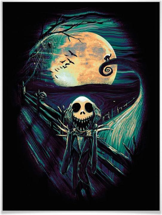 Image du produit Trenddeko The Scream Before Christmas (Le cri avant Noël) (100 x 120 cm)